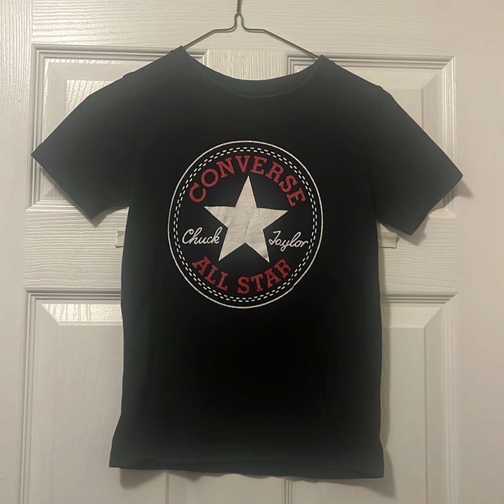 Children’s Black Converse T Shirt
